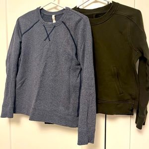 Two Lululemon Crew Sweaters